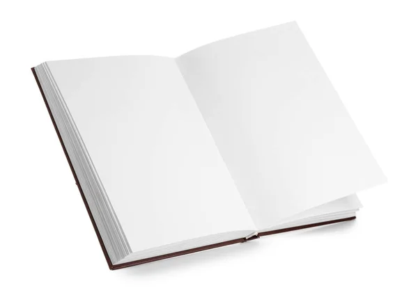 Flying Book Blank Pages White Background — Stock Photo, Image