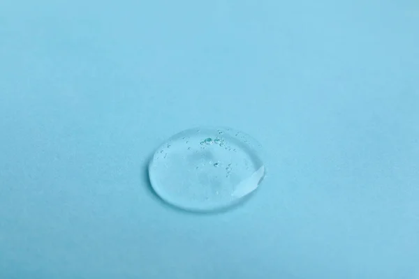 Drop Liquid Transparent Gel Bubbles Color Background — 스톡 사진