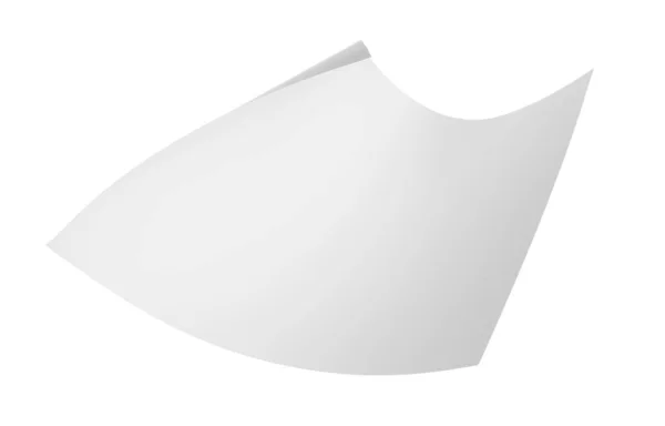 白い背景に空飛ぶ紙シート — ストック写真