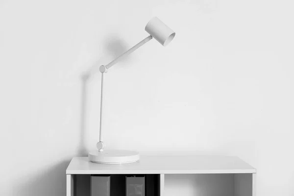 Modern White Lamp Shelf Light Wall Office — 图库照片