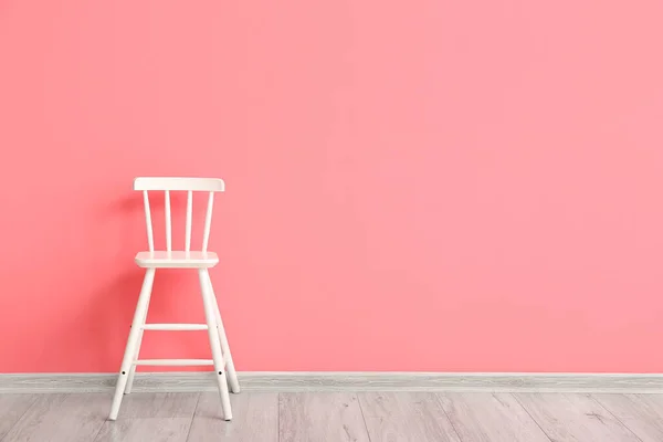 White Chair Color Wall Room — Stockfoto