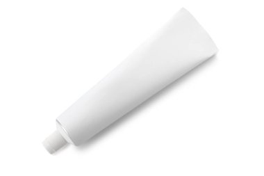 Beyaz arkaplanda diş macunu