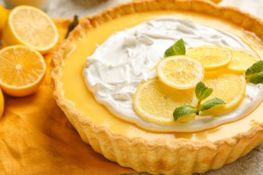Lezzetli limonlu tart.