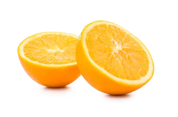 Fresh Cut Orange White Background — Stock Photo, Image