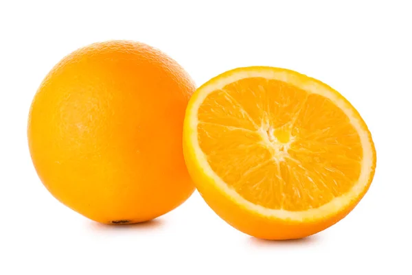 Fresh Cut Orange White Background — Stock Photo, Image