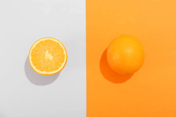 Ripe Fresh Oranges Color Background — Stock Photo, Image