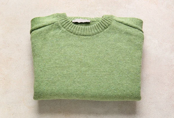 Folded Sweater Light Background — Stock Photo, Image