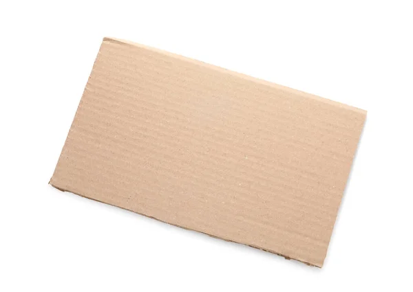 Beyaz Arkaplanda Karton Kağıt — Stok fotoğraf