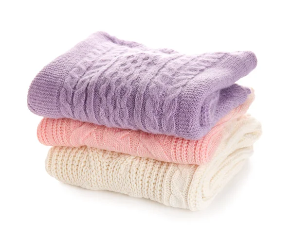 Stylish Baby Sweaters White Background — Stock Photo, Image