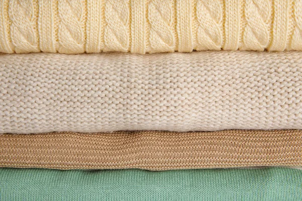 Textura Suéteres Bebé Con Estilo Primer Plano — Foto de Stock