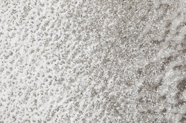 Buz dokusunun kristalize edilmiş tabakası