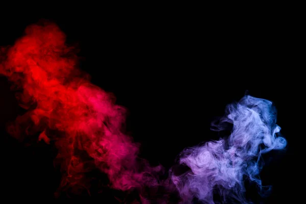 Colore Fumo Sfondo Nero — Foto Stock
