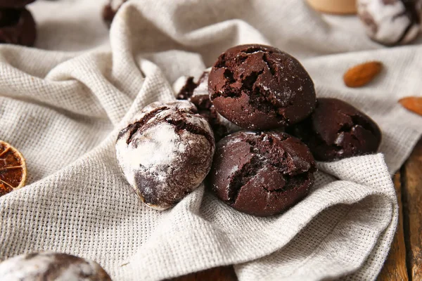 Chocolate Brownie Cookies Table — Stock Photo, Image