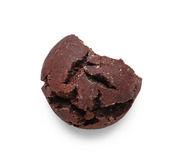 Čokoládové Sušenky Bílém Pozadí — Stock fotografie