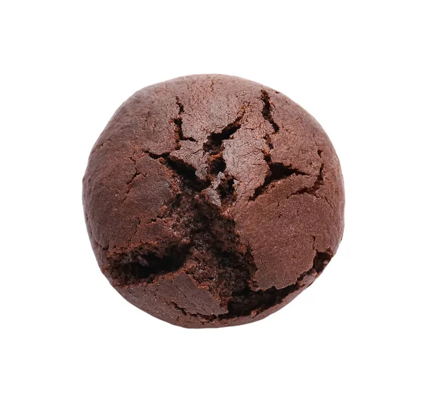 Gustoso Brownie Cioccolato Isolato Sfondo Bianco — Foto Stock