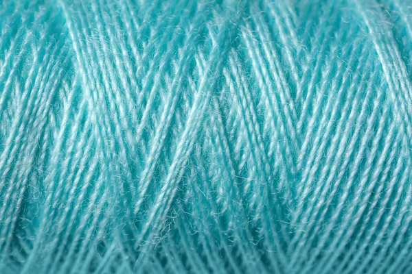 Turquoise Sewing Threads Background — Stock Photo, Image