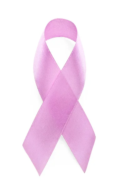 Lavender Awareness Ribbon White Background World Cancer Day — Stock Photo, Image