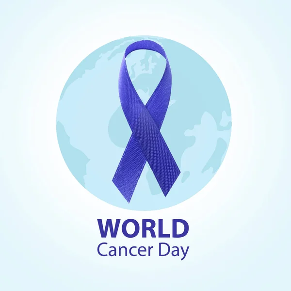 Banner Sensibilização Para Dia Mundial Câncer — Fotografia de Stock