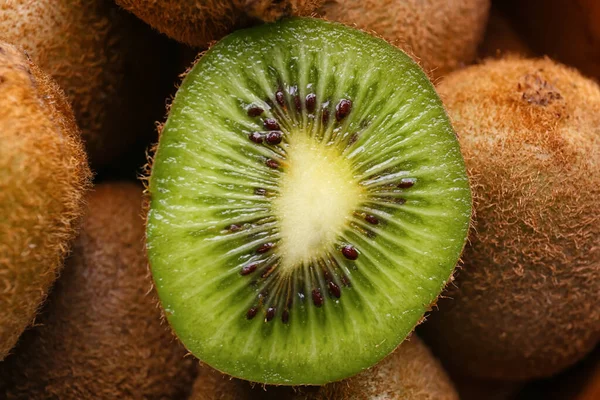 Fresh Kiwi Background Closeup — Stock Photo, Image