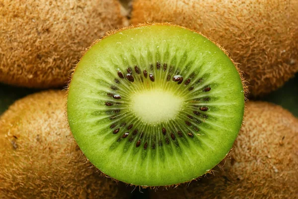 Fresh Kiwi Background Closeup — Stock Photo, Image