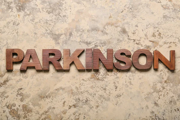 Szó Parkinson Grunge Háttér — Stock Fotó