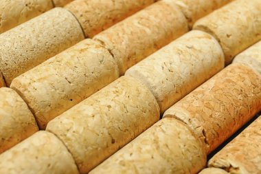 Arka plan olarak şarap mantarlarının dokusu