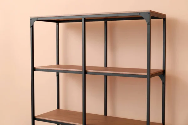 Empty Modern Shelf Unit Color Closeup — Stock Photo, Image