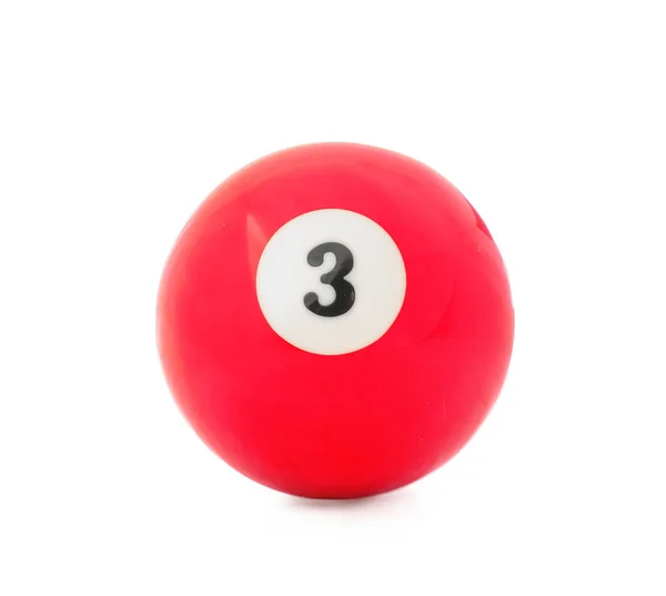 Billiard Ball White Background — Stock Photo, Image