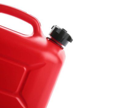 Beyaz arkaplanda plastik kutu