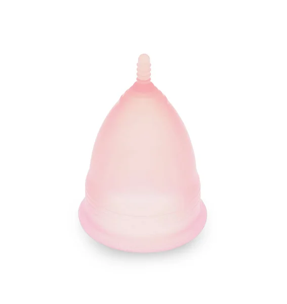 Menstrual Cup White Background Feminine Hygiene Concept — Stock Photo, Image