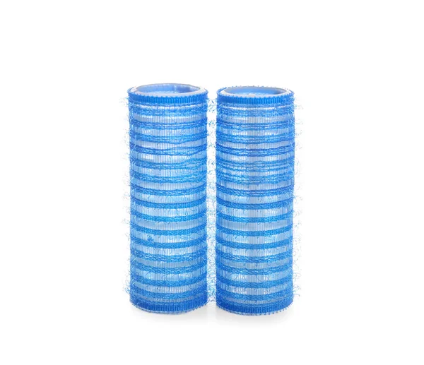 Rizadores Pelo Azul Sobre Fondo Blanco —  Fotos de Stock