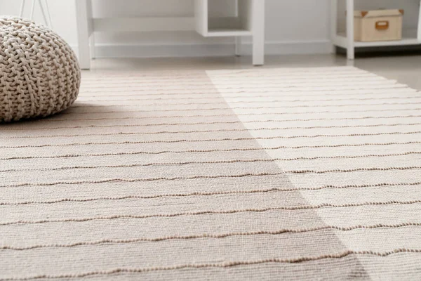 Stylish Beige Carpet Light Room — Stock Photo, Image