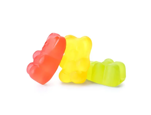 Tasty Jelly Bears White Background — Stock Photo, Image