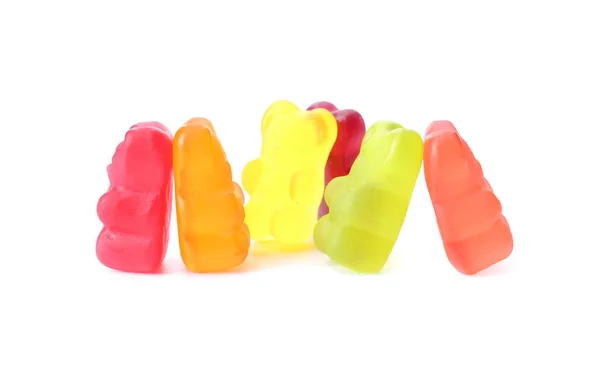 Tasty Jelly Bears White Background — Stock Photo, Image