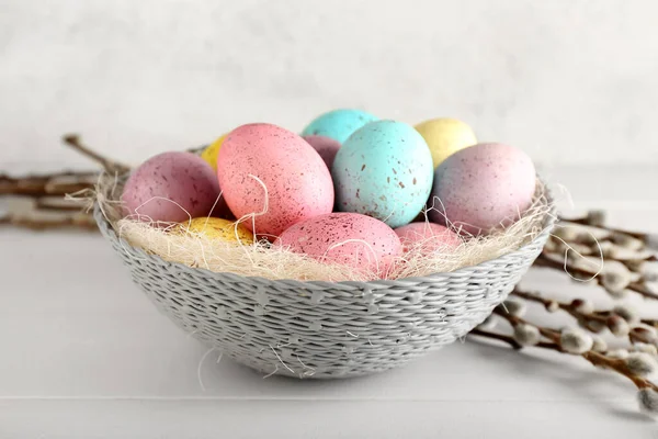 아름다운 부활절 달걀들 클로즈업 — 스톡 사진
