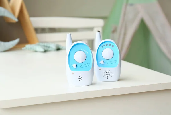 Baby Monitors Chest Drawers Room — Stock Photo, Image