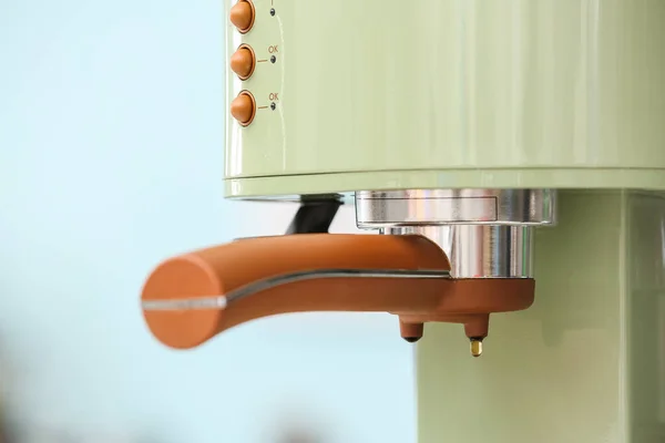 Modern Kaffemaskin Köket Närbild — Stockfoto