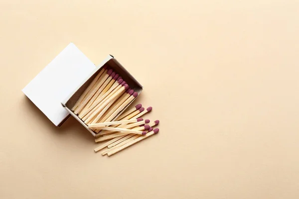 Matchbox Matches Color Background — Stock Photo, Image