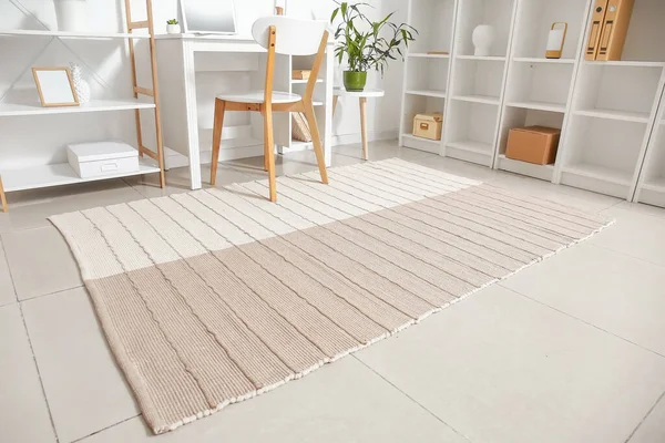 Carpet Tile Floor Light Room — Stock Photo, Image