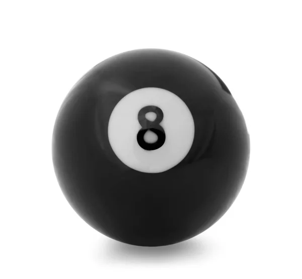 Billiard Ball White Background — Stock Photo, Image