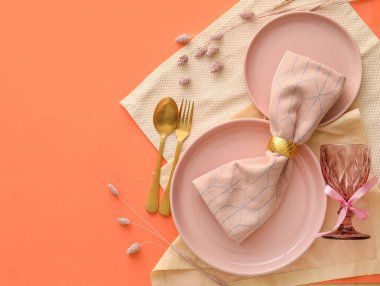 Mercan arkaplanda şık tablo ayarları