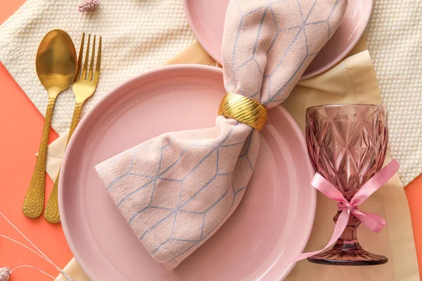 Mercan arkaplanda şık tablo ayarları