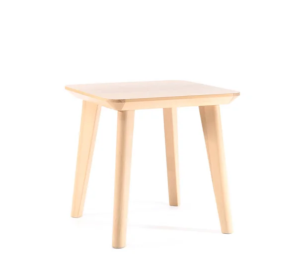 白を基調とした木製コーヒーテーブル — ストック写真