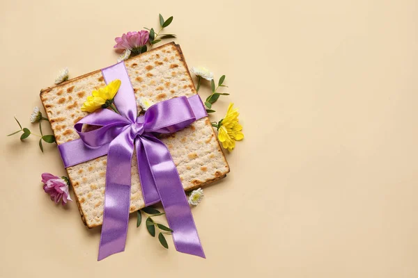 Jewish Flatbread Passover Light Background — Stock Photo, Image
