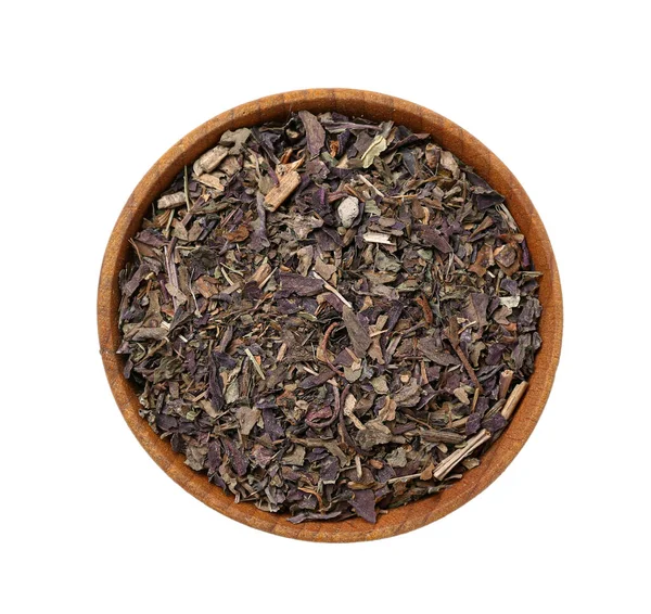Bowl Aromatic Herbal Tea Isolated White Background — Stock Photo, Image