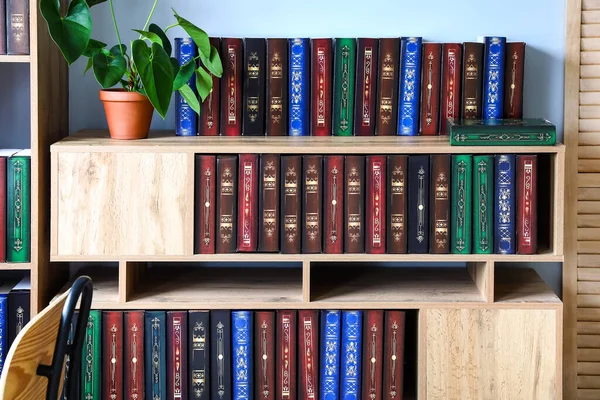 Shelf Unit Books Home Library — Stock Photo, Image