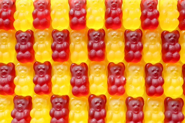 Sweet Jelly Bears Background Closeup — Stock Photo, Image