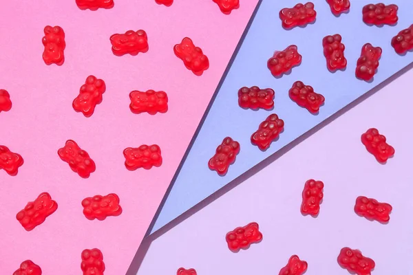Yummy Jelly Bears Color Background — Stock Photo, Image