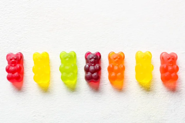 Sweet Jelly Bears Light Background — Stock Photo, Image