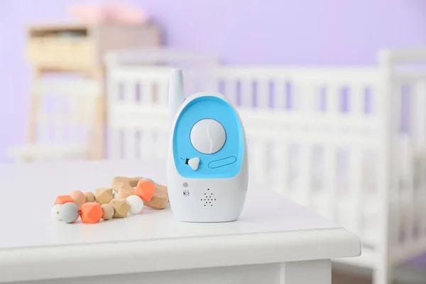 Modern Baby Monitor Teether Table Room — Stock Photo, Image
